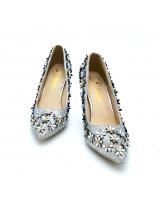 HA031 Florist Heels Silver