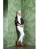 HA039 Tie Up Mid Heels Brown