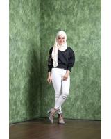 HA039 Tie Up Mid Heels Grey