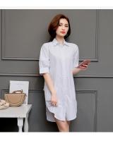 WT3836 Fashion Long Top White