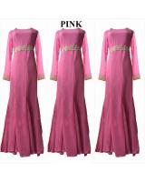 JW5009 Lace Mermaid Dress Pink