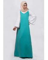 JW5019 Long Slip A-Cut Dress Blue