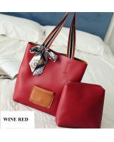 KW80133 2 In 1 Tote Bag Wine Red