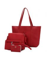 RD90012 Women Fashion Tote Bag Red