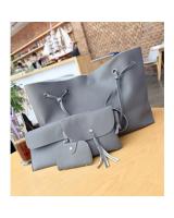 RD90015 Women Tassel Bag Dark Grey
