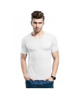 QA-288 Men Fashion Ice Silk T Shirt White