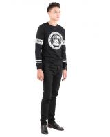 QA-303 Men Graphic T Shirt Black