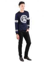 QA-303 Men Graphic T Shirt Navy Blue