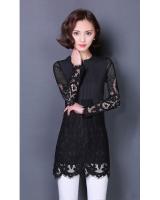 WT21056 Fashion Lace Top Black