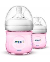 BO6003 Phillip Avent Natural Bottle (4oz / 125ml) Twin Pack Pink