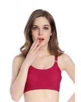 FW152 Seamless Ice Silk Sport Bra- Wine