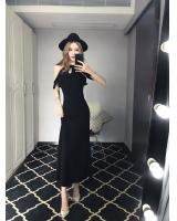 GW2215 Unique Maxi Dress Black