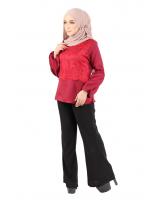 QA-365 Muslimah Lace Blouse Maroon