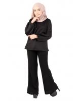 QA-365 Muslimah Lace Blouse Black