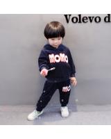 SWK91012 Cute Top and Pant Set Dark Blue