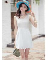 WD21186 Lovely Dress White