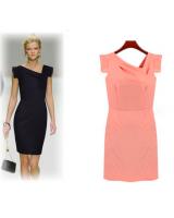 WD21217 Europe Fashion Dress Pink