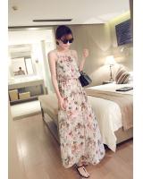 JW5028 Lovely Floral Dress White