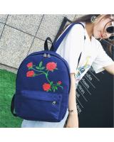 KW80291 Rose Printed Backpack Blue