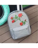 KW80291 Rose Printed Backpack Grey