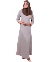 MH018 Pretty Jubah Dark Grey