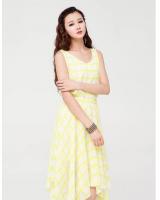 WD21399 Lovely Dress Yellow