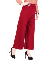 QA-393 Women Stylish Palazzo Red