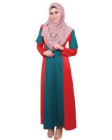 MH024 Lovely Jubah Navy Green
