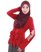 MH055 Fashion Blouse Maroon