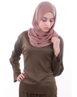 MH065 Charming Blouse Navy Green