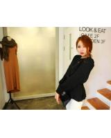 WT21461 Korea Fashion Top Black