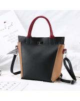 KW80327 Mix Color Shoulder Bag Black