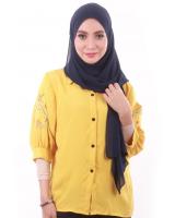 MH134 Embroidery Blouse Yellow