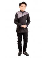 QA-409 Kids Kurta Collection Black