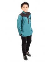 QA-410 Kids Fashion Kurta Green