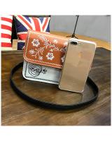 KW80331 Flower Sling Bag Brown