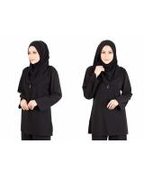 QA-411 Women Muslimah Blouse Black