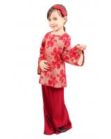 QA-421 Lovely Kids Baju Kurung Red