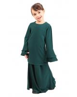 QA-427 Kids Lovely Baju Kurung Green