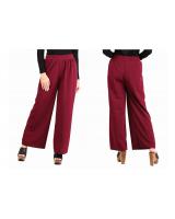 QA-440 Women Flare Palazzo Maroon