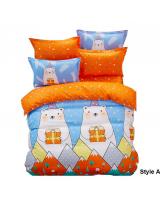 HL1005 Fun 3 in 1 Queen Fitted Bedsheet Set A