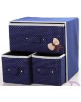 HL1011 3 in 1 DIY Storage Box Blue