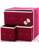 HL1011 3 in 1 DIY Storage Box Maroon