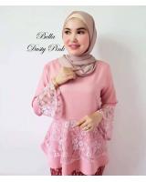ND0005 Charming Peplum Top Dusty Pink