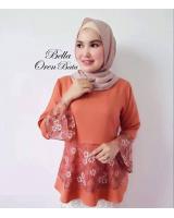 ND0005 Charming Peplum Top Orange