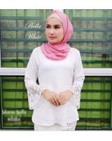 ND0005 Charming Peplum Top White