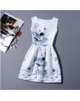 WD21556 Crane Bird Dress As Picture