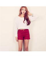 WT21566 Stylish Basic Crop Top White