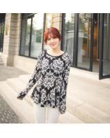 WT21569 Pretty Flare Top Black