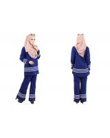 QA-455 Muslimah Set Wear Blue